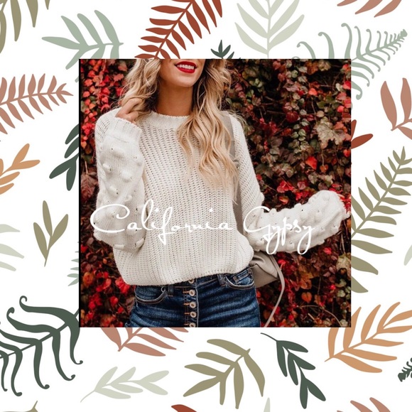 Knit Puff Knot Sweater - Picture 6 of 12